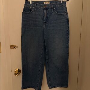 Madewell Perfect Vintage Wide-Leg Crop Jeans, Size 30P